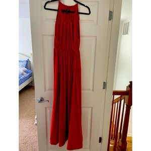 H&M maxi red dress